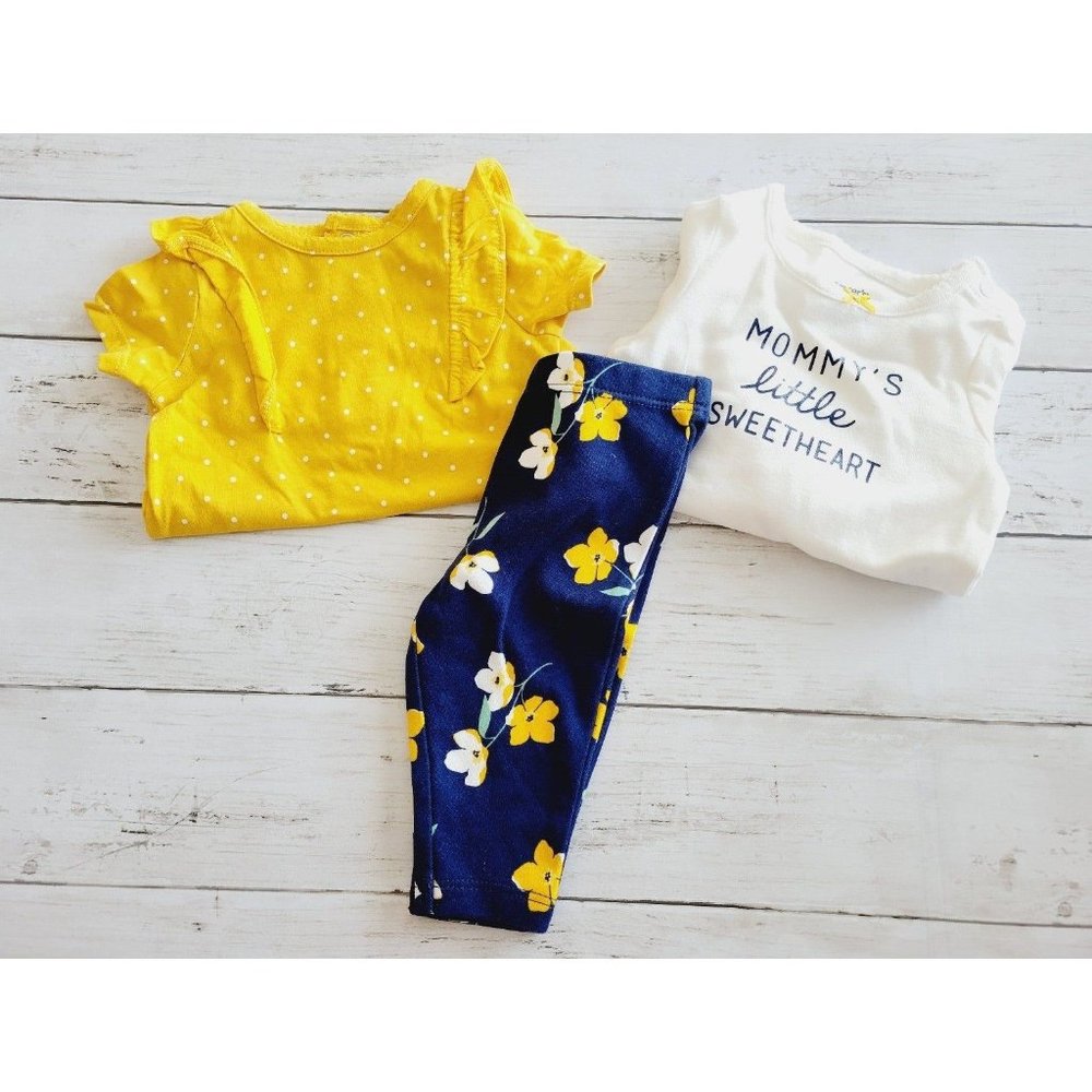 •Carter's 3 Month 3pc Mommy's Sweetheart Outfit